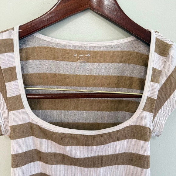 Out From Under Women's Orla Striped Square Neck Baby T-shirt Size Small - Picture 4 of 5